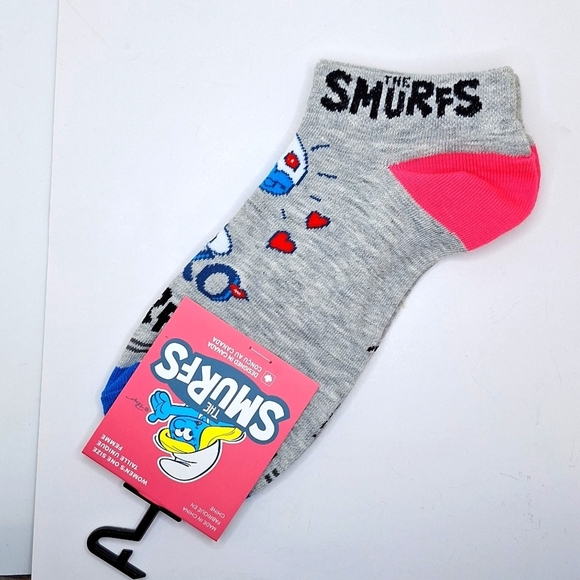 Smurf ankle socks the smurfs cartoon graphic novelty socks - Picture 1 of 5